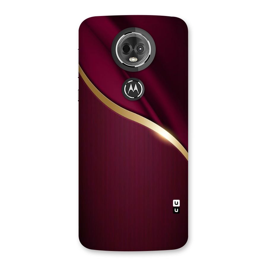 Smooth Maroon Back Case for Moto E5 Plus