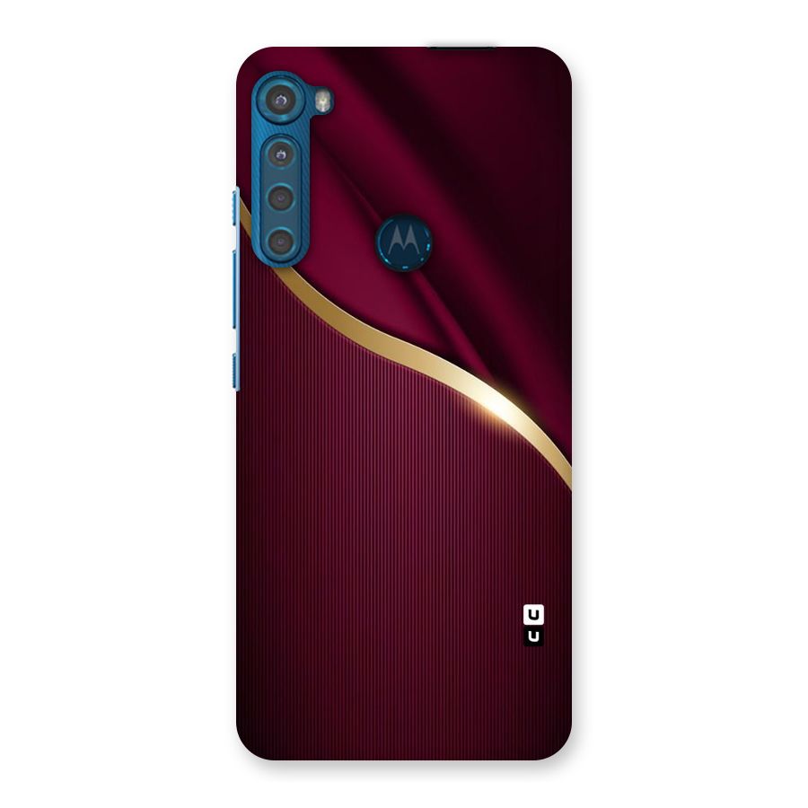 Smooth Maroon Back Case for Motorola One Fusion Plus