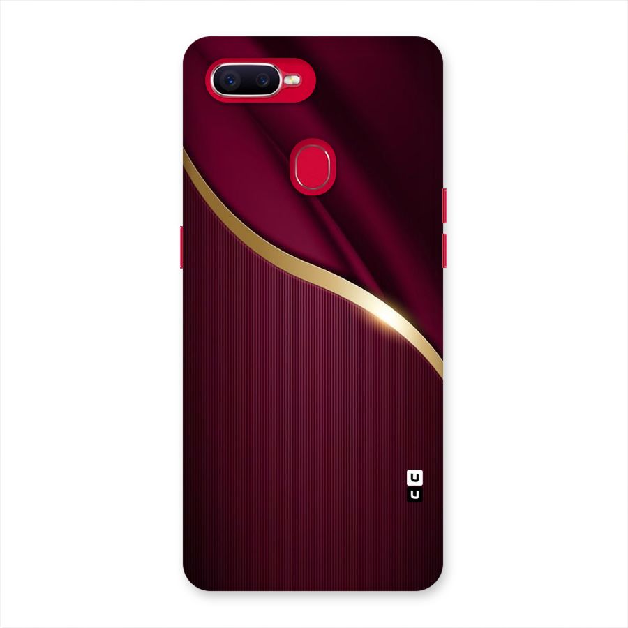 Smooth Maroon Back Case for Oppo F9 Pro