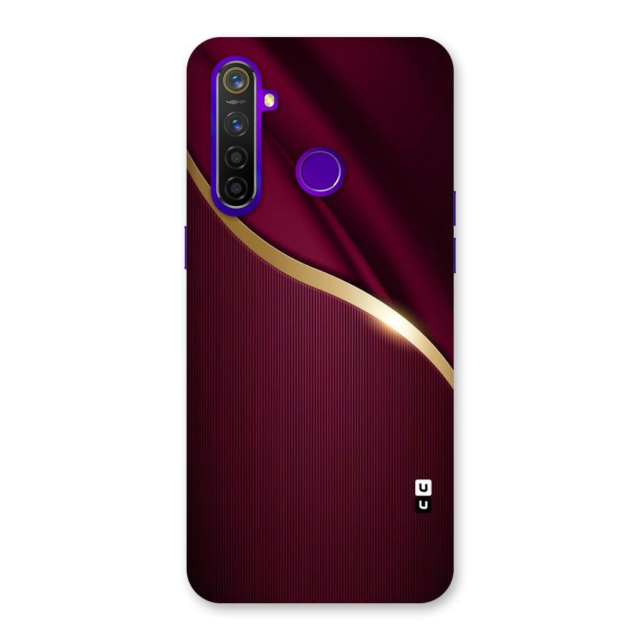 Smooth Maroon Back Case for Realme 5 Pro