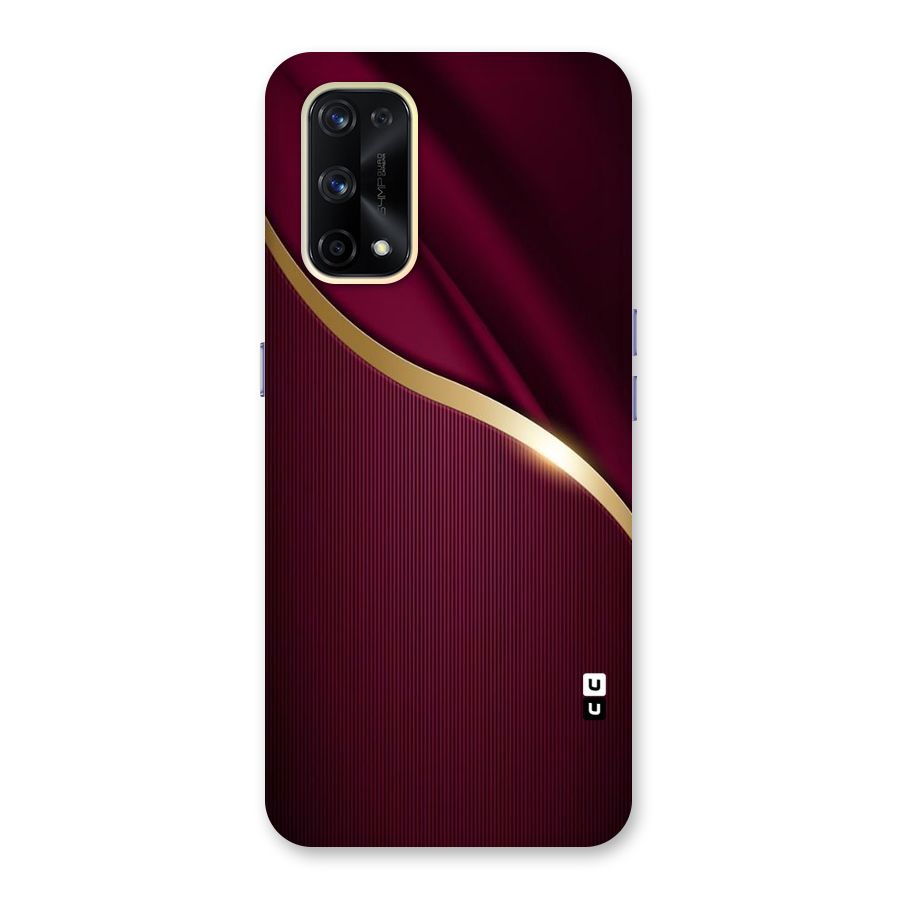 Smooth Maroon Glass Back Case for Realme X7 Pro