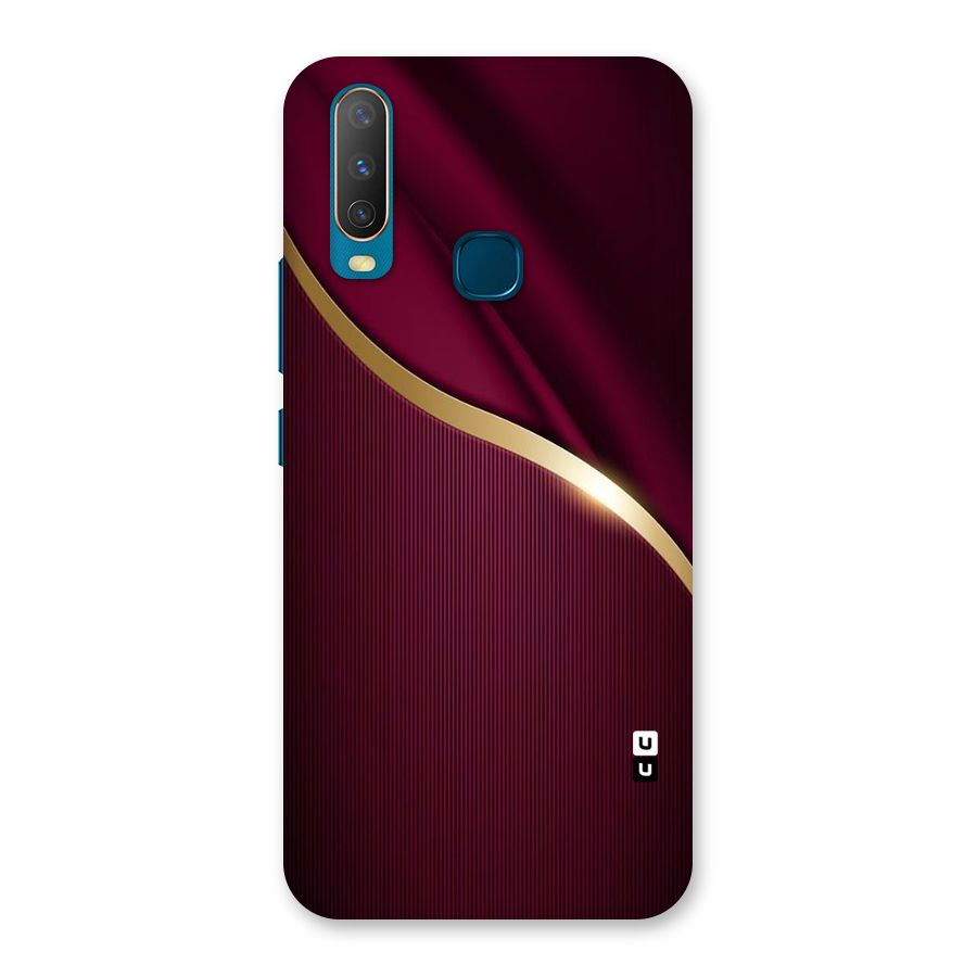 Smooth Maroon Back Case for Vivo Y17