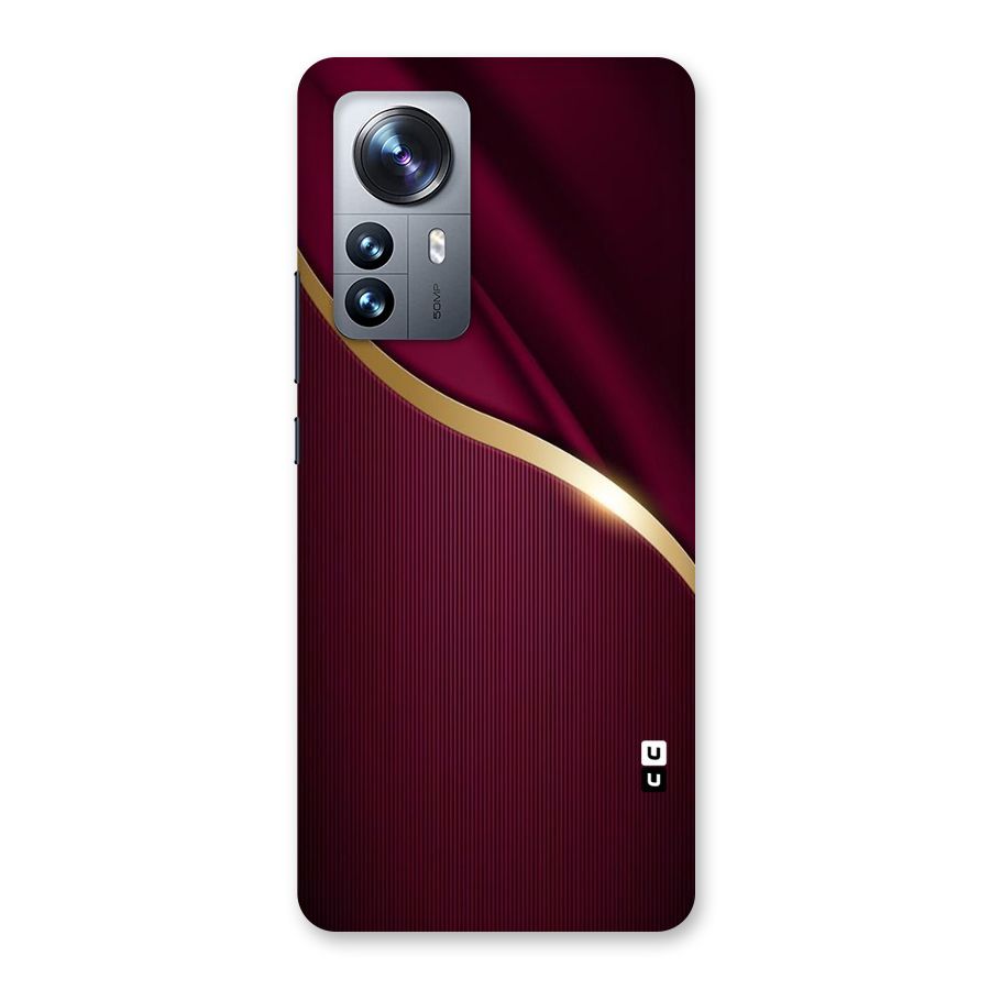 Smooth Maroon Back Case for Xiaomi 12 Pro