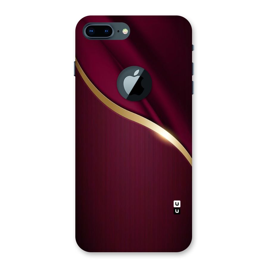 Smooth Maroon Back Case for iPhone 7 Plus Logo Cut