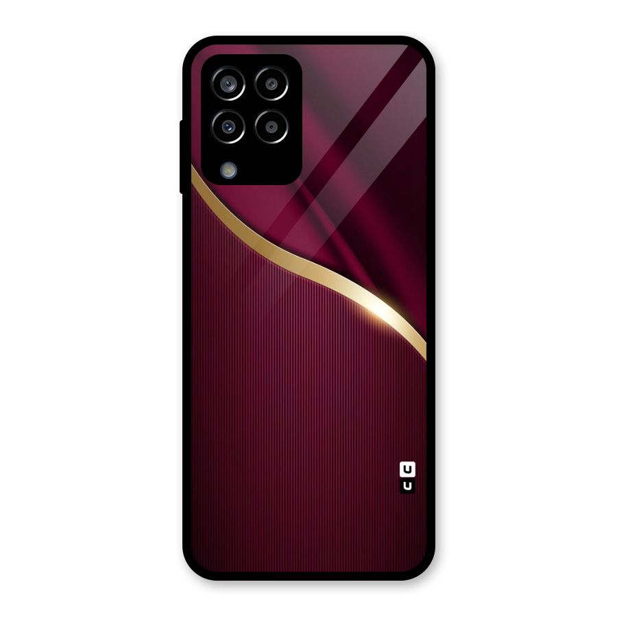 Smooth Maroon Glass Back Case for Galaxy M33