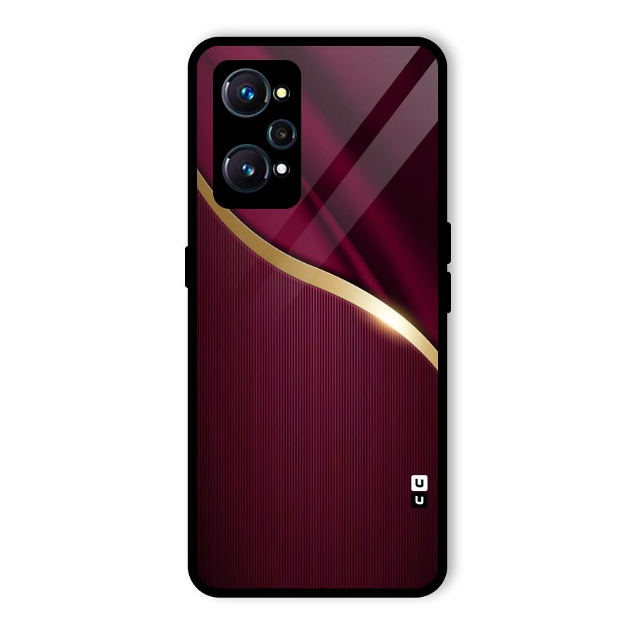 Smooth Maroon Glass Back Case for Realme GT Neo2