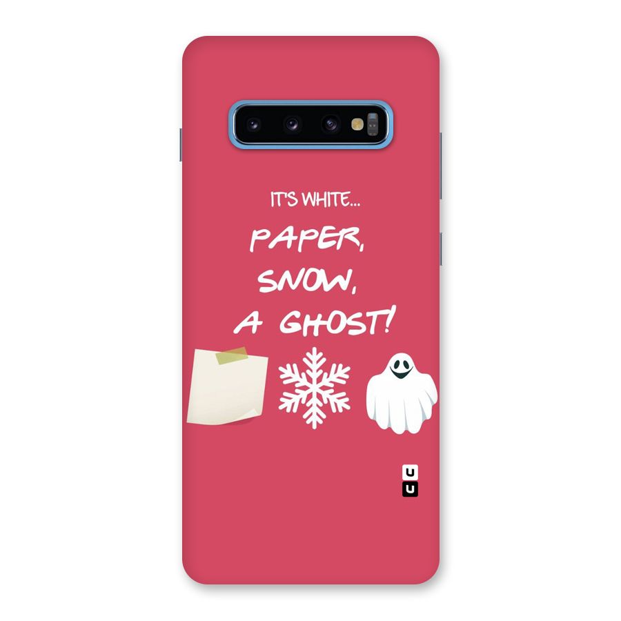 Snow Paper Back Case for Galaxy S10 Plus