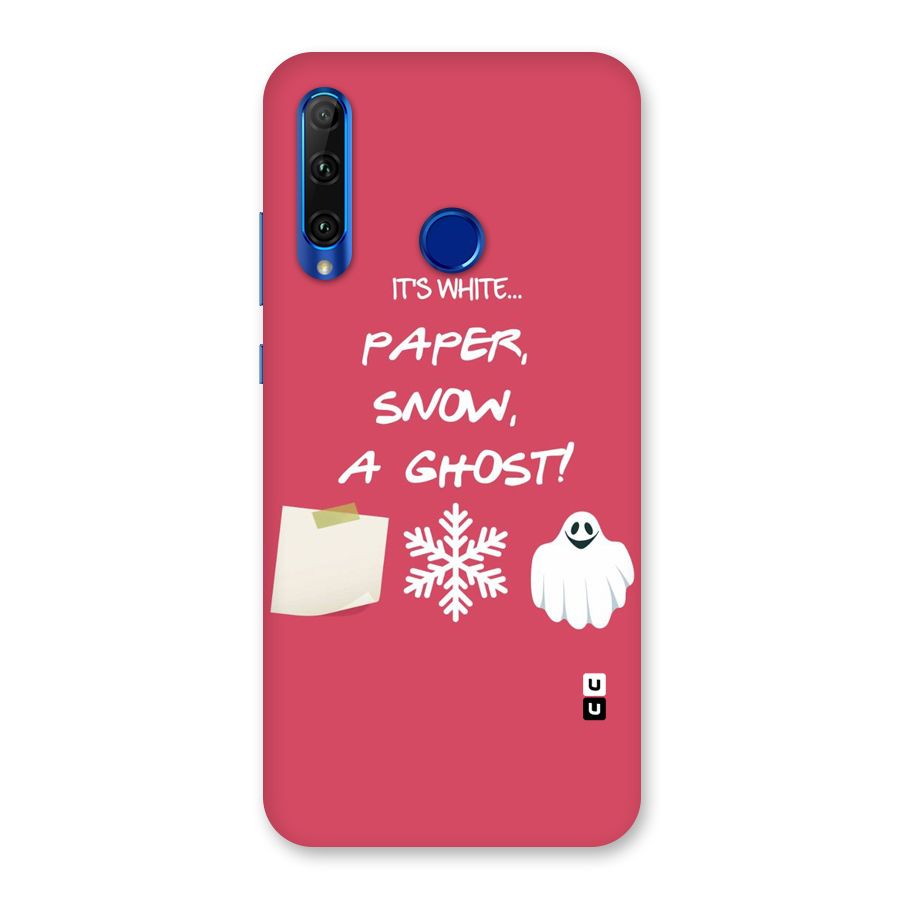 Snow Paper Back Case for Honor 20i