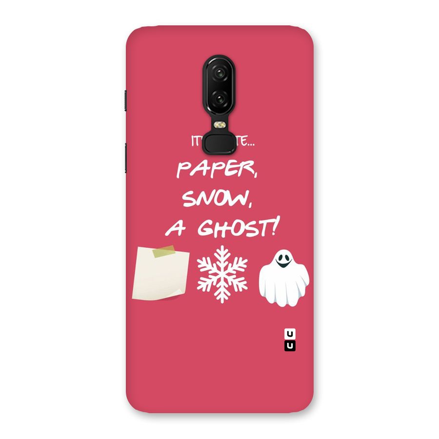 Snow Paper Back Case for OnePlus 6