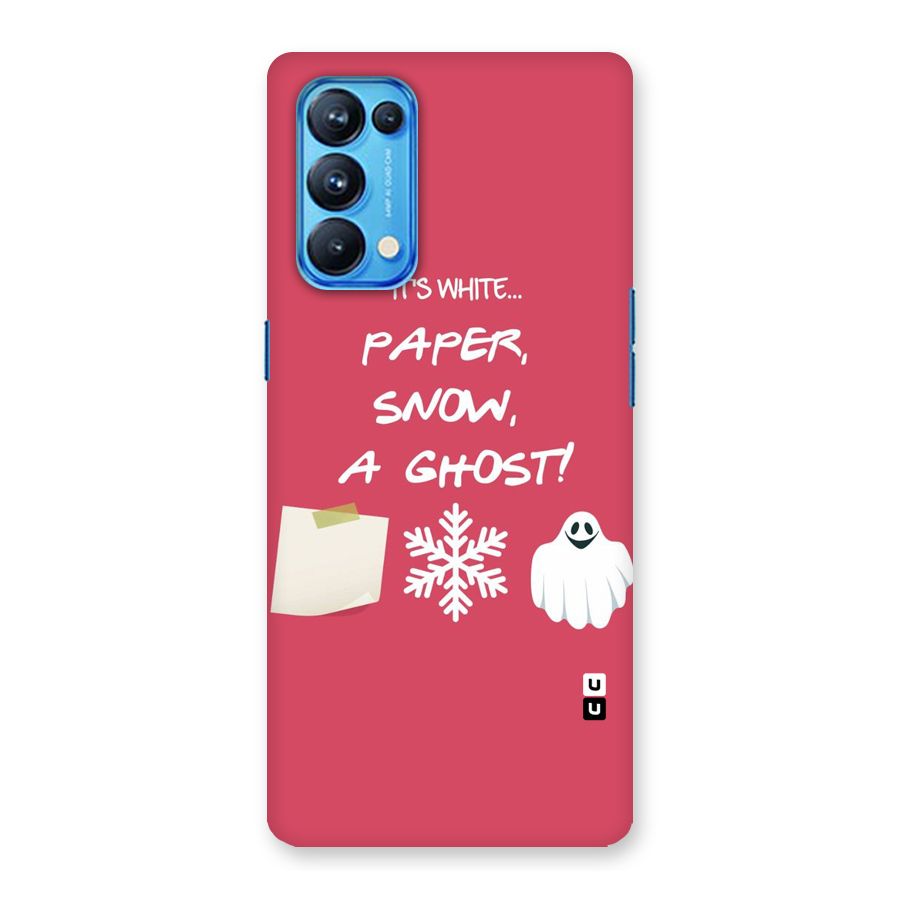 Snow Paper Back Case for Oppo Reno5 Pro 5G