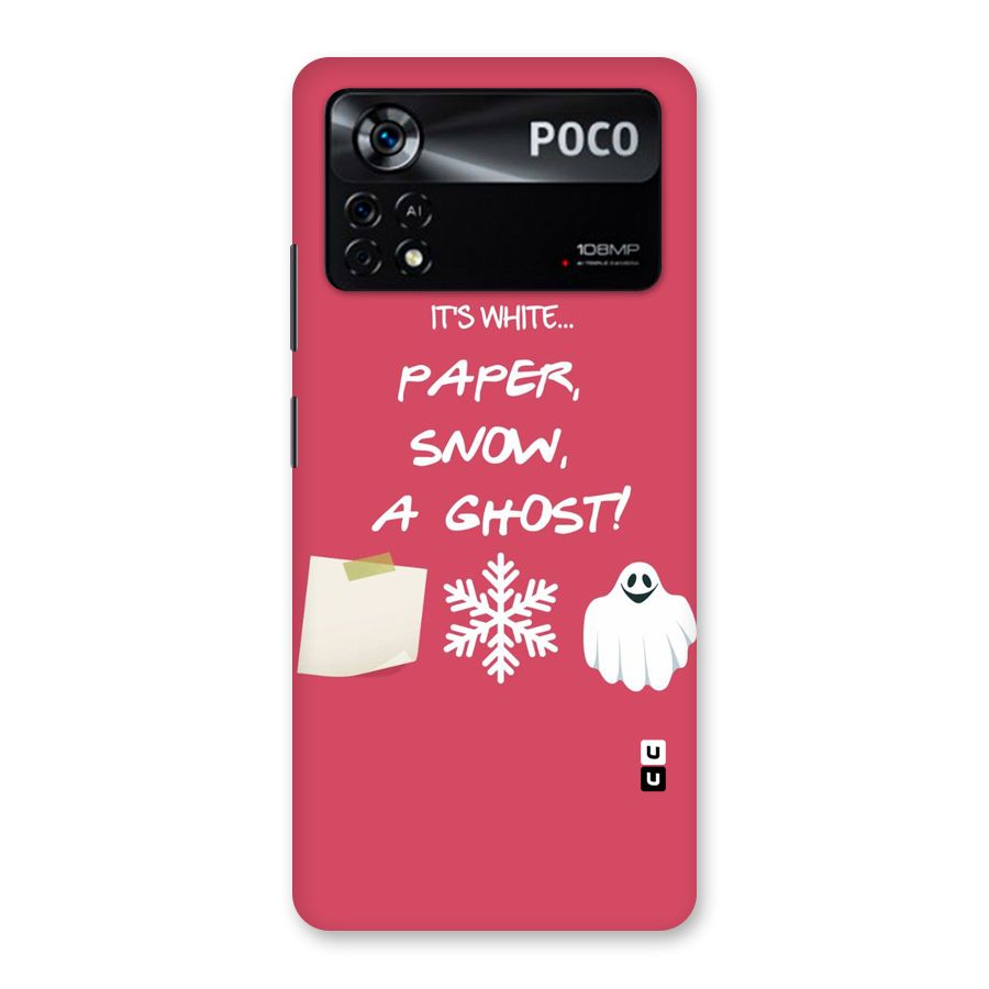 Snow Paper Back Case for Poco X4 Pro 5G