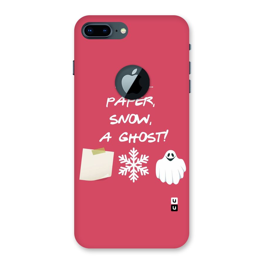 Snow Paper Back Case for iPhone 7 Plus Logo Cut