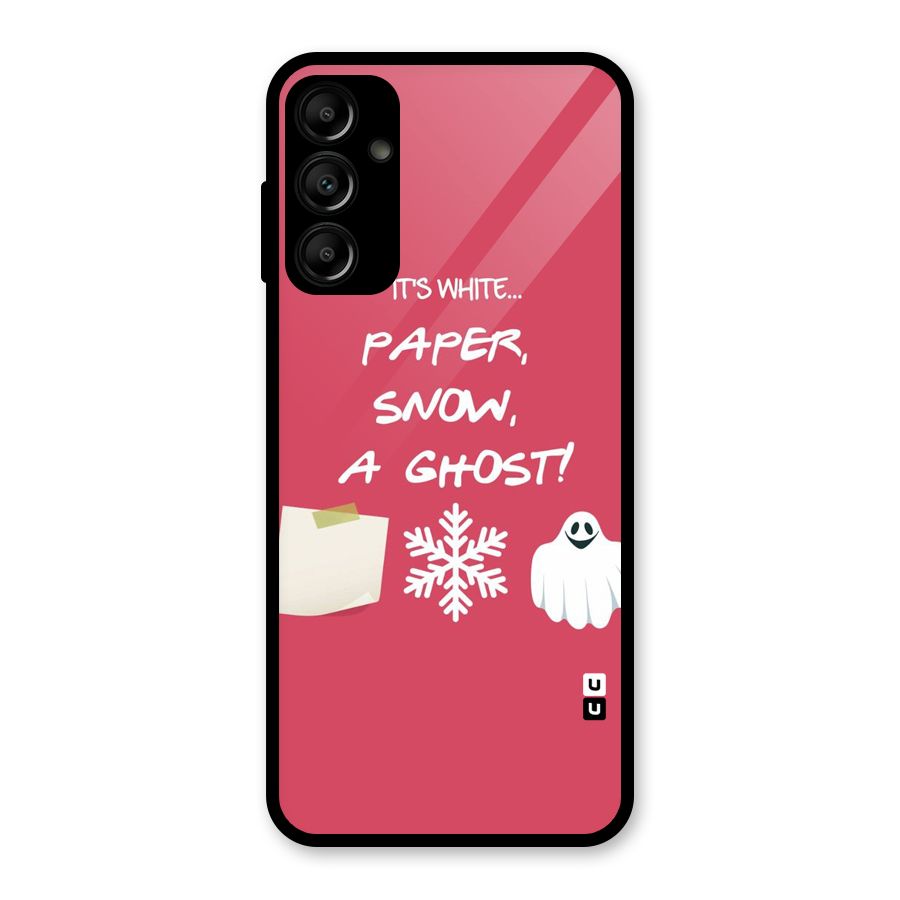 Snow Paper Glass Back Case for Galaxy A14 5G