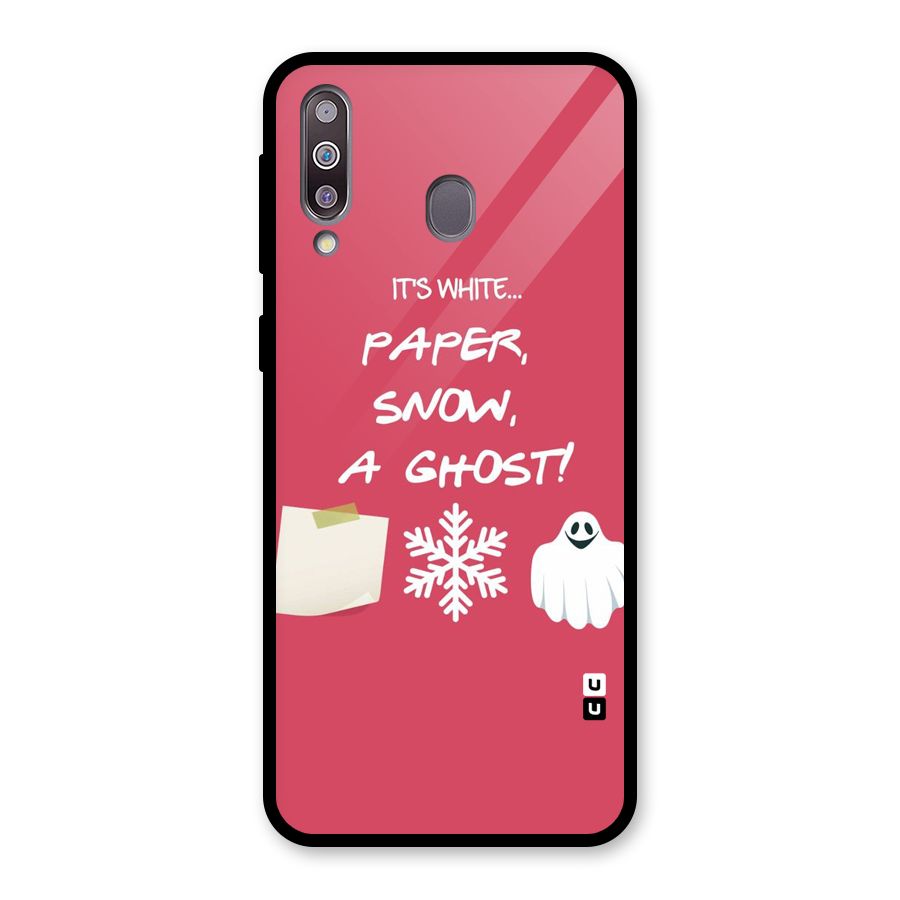 Snow Paper Glass Back Case for Galaxy M30