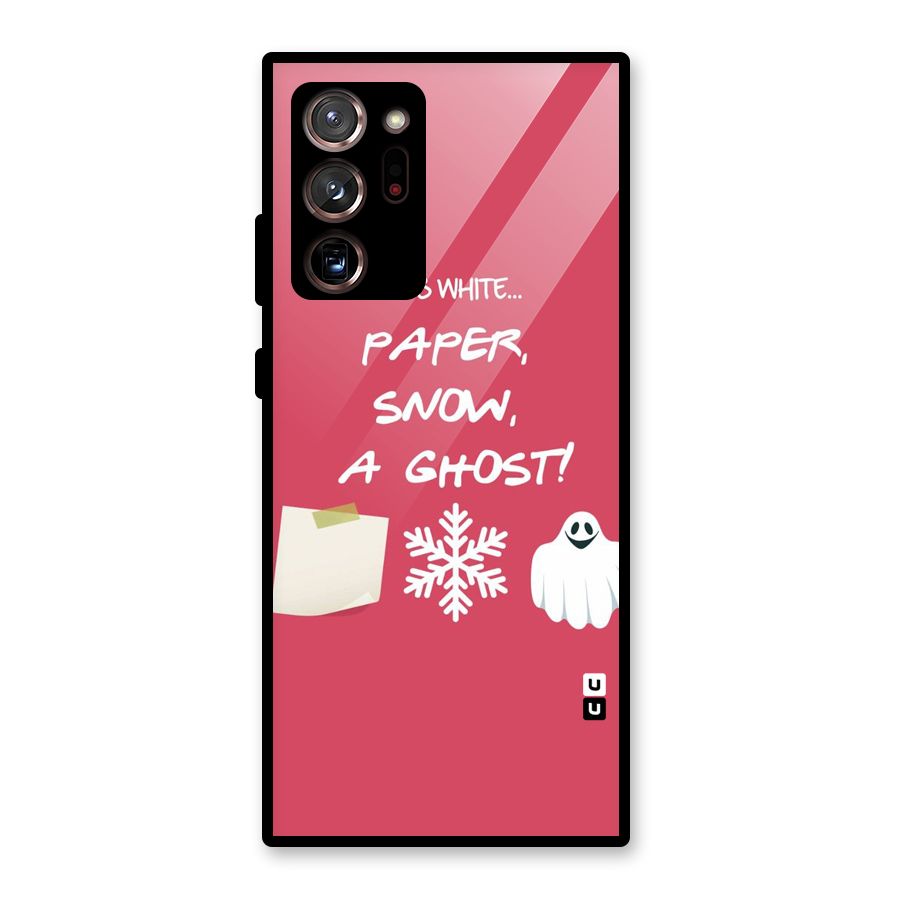Snow Paper Glass Back Case for Galaxy Note 20 Ultra 5G