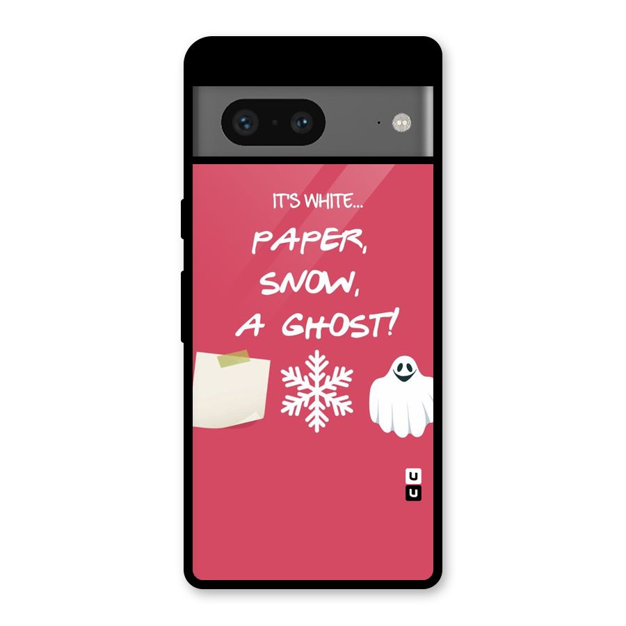 Snow Paper Glass Back Case for Google Pixel 7