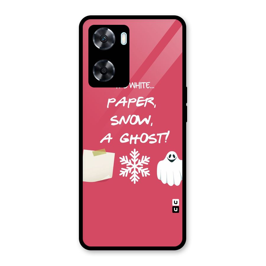 Snow Paper Glass Back Case for Oppo A77