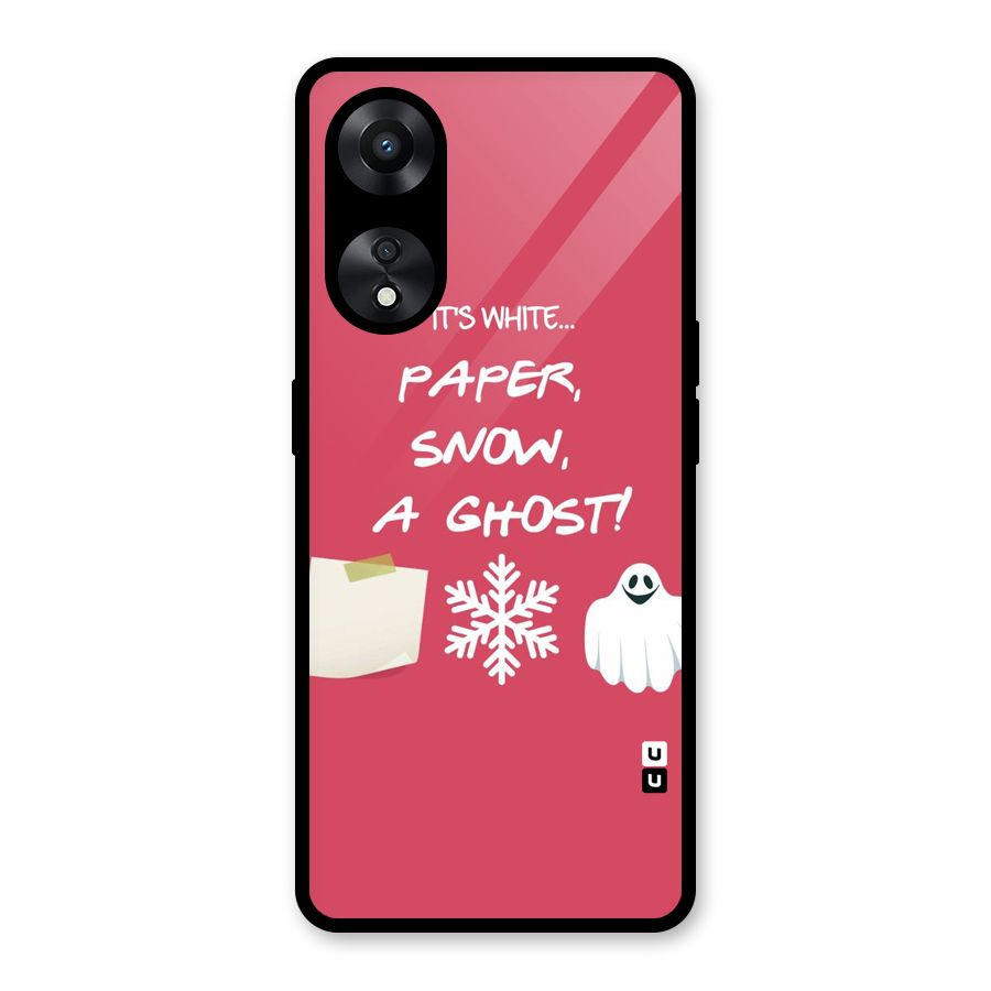 Snow Paper Glass Back Case for Oppo A78