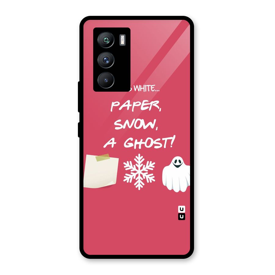 Snow Paper Glass Back Case for Vivo iQOO 9 SE