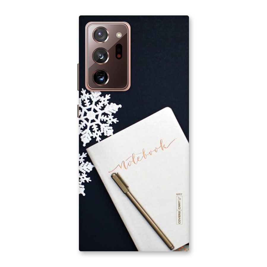 Snowflake Notebook Back Case for Galaxy Note 20 Ultra