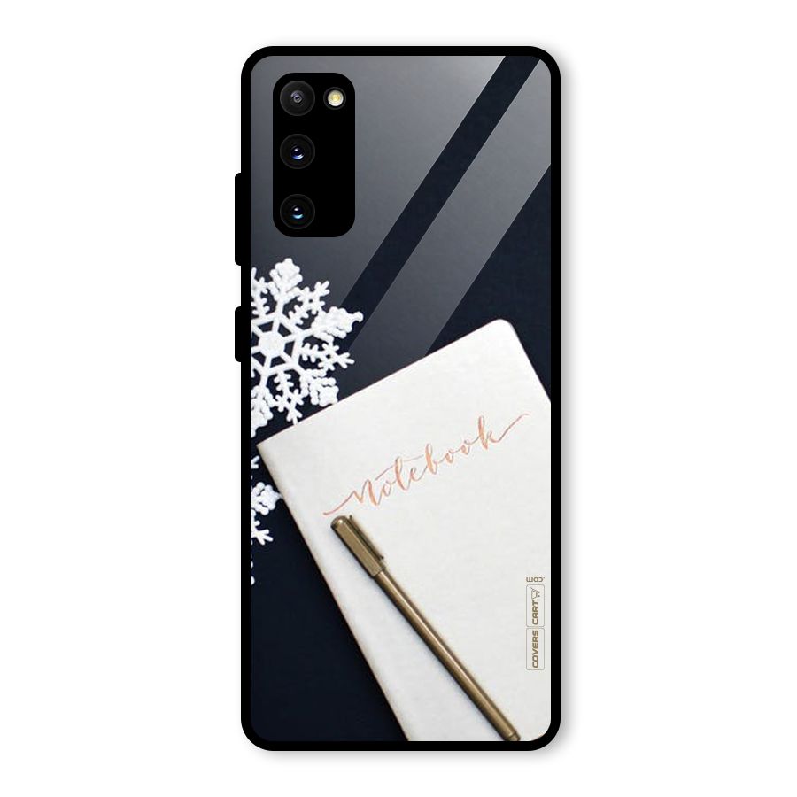 Snowflake Notebook Glass Back Case for Galaxy S20 FE 5G