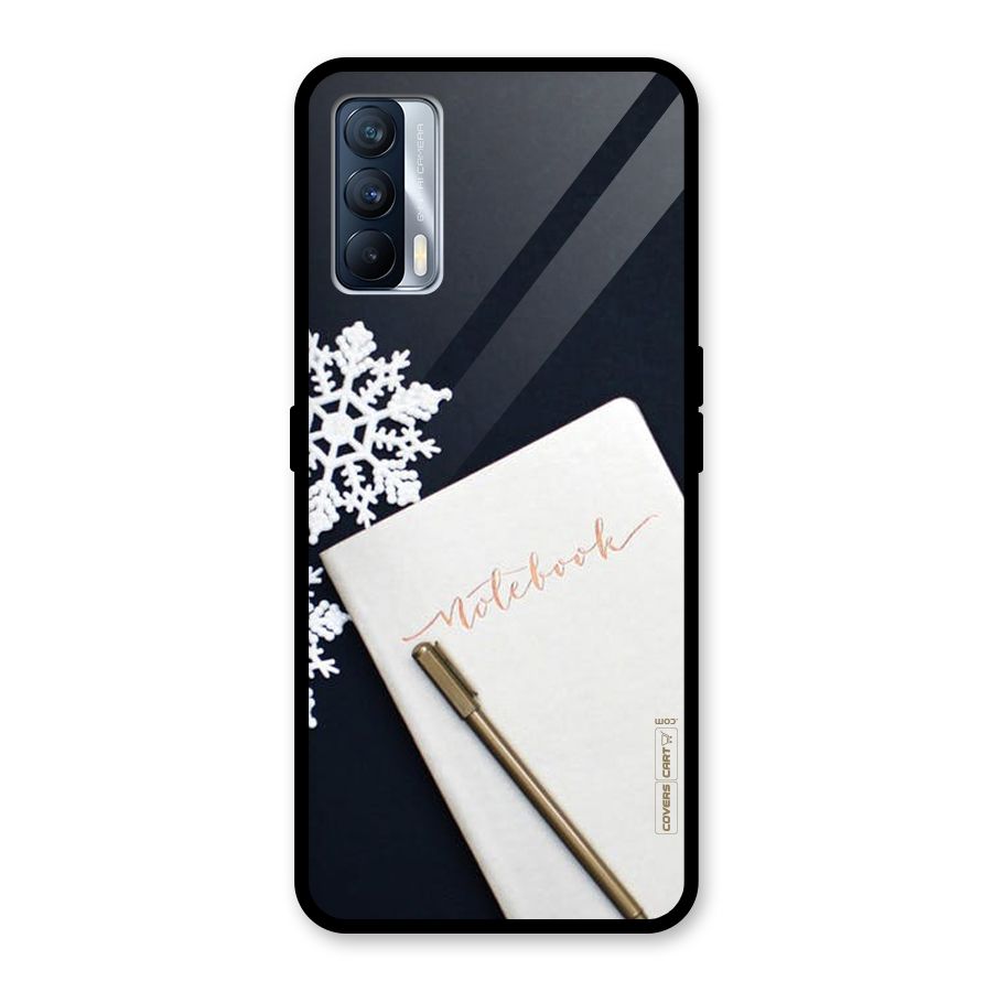 Snowflake Notebook Glass Back Case for Realme X7