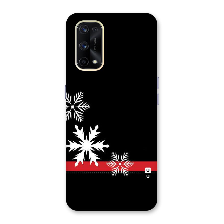 Snowflake Ribbon Glass Back Case for Realme X7 Pro