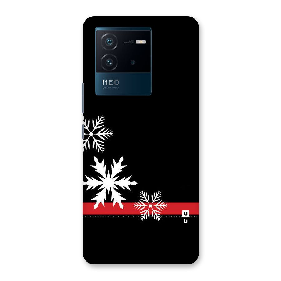 Snowflake Ribbon Back Case for Vivo iQOO Neo 6 5G