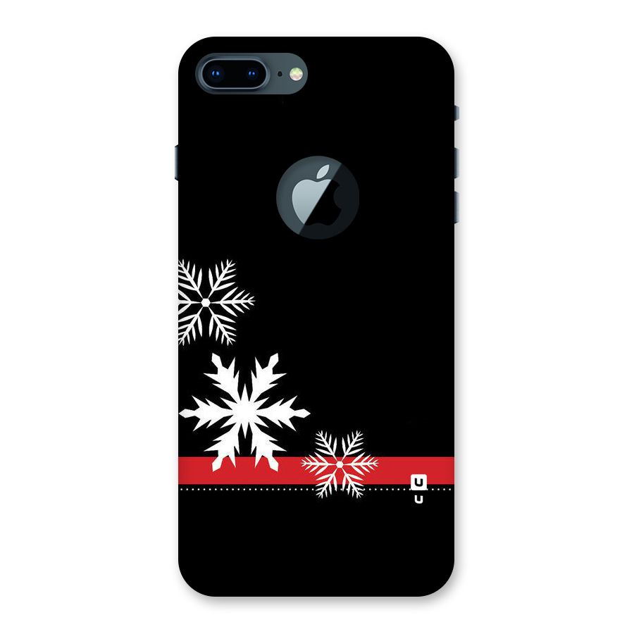 Snowflake Ribbon Back Case for iPhone 7 Plus Logo Cut