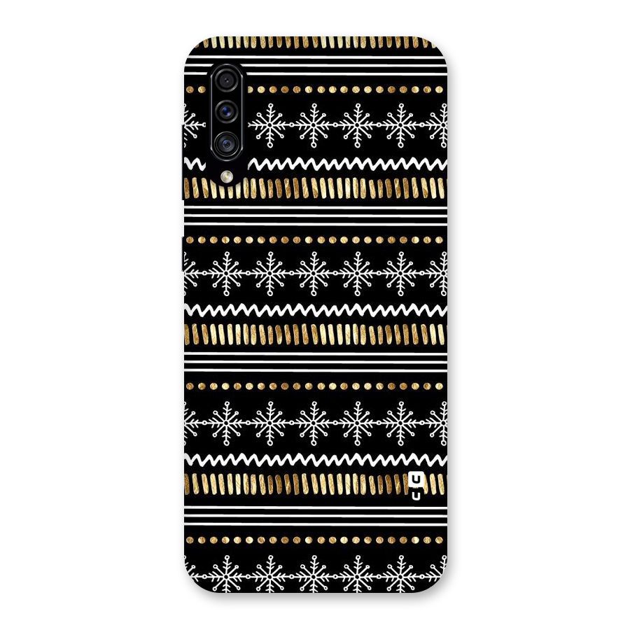 Snowflakes Gold Back Case for Galaxy A30s