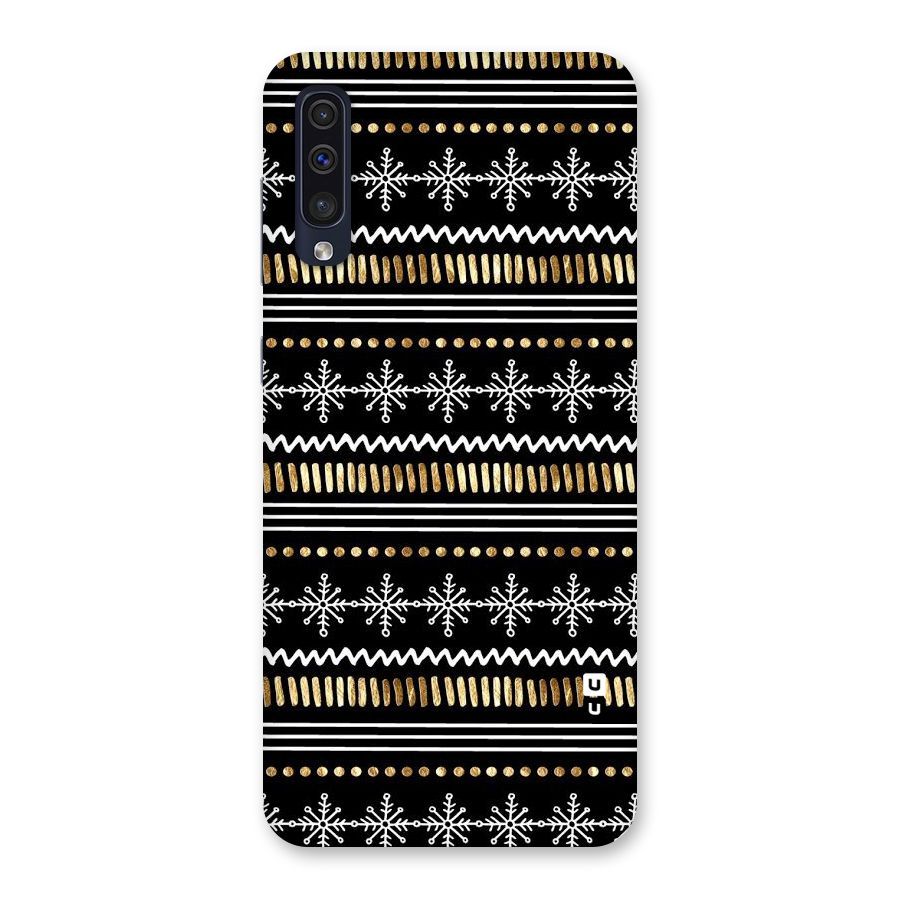 Snowflakes Gold Back Case for Galaxy A50s