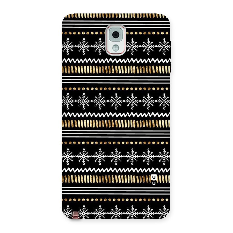 Snowflakes Gold Back Case for Galaxy Note 3