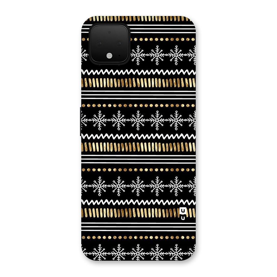 Snowflakes Gold Back Case for Google Pixel 4 XL