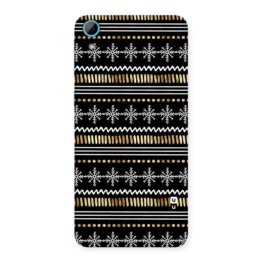 Snowflakes Gold Back Case for HTC Desire 826