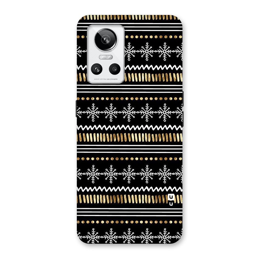 Snowflakes Gold Back Case for Realme GT Neo 3