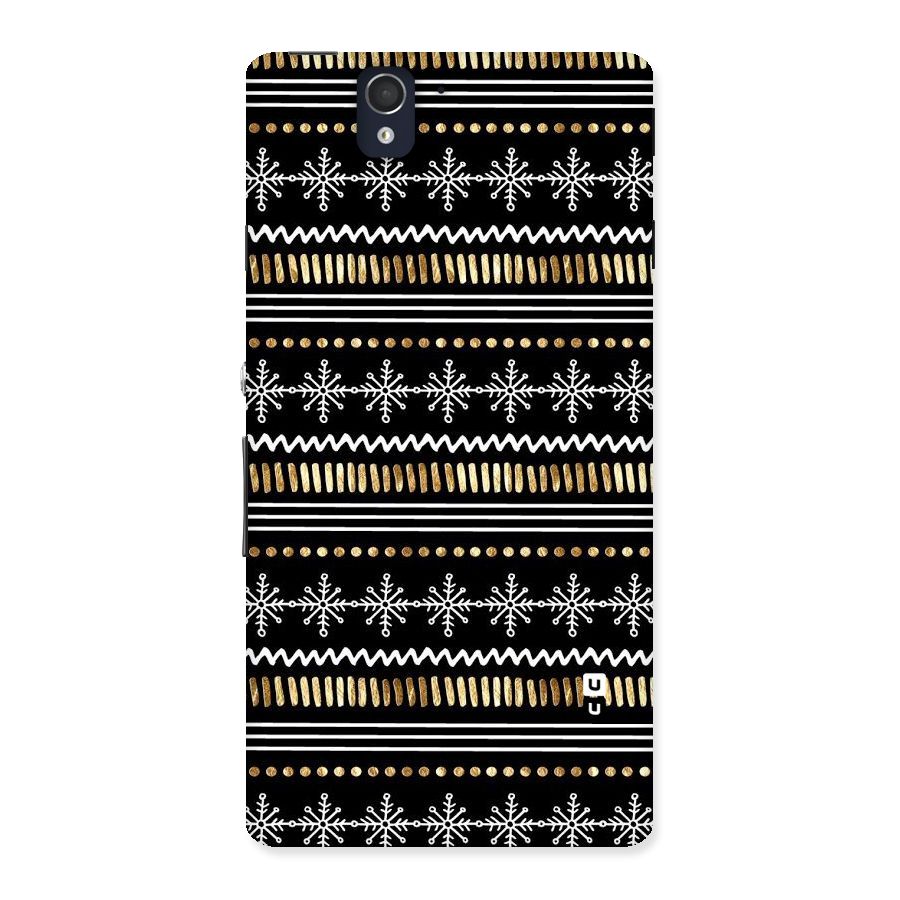 Snowflakes Gold Back Case for Sony Xperia Z
