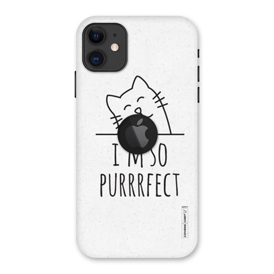 So Purrfect Back Case for iPhone 11 Logo Cut