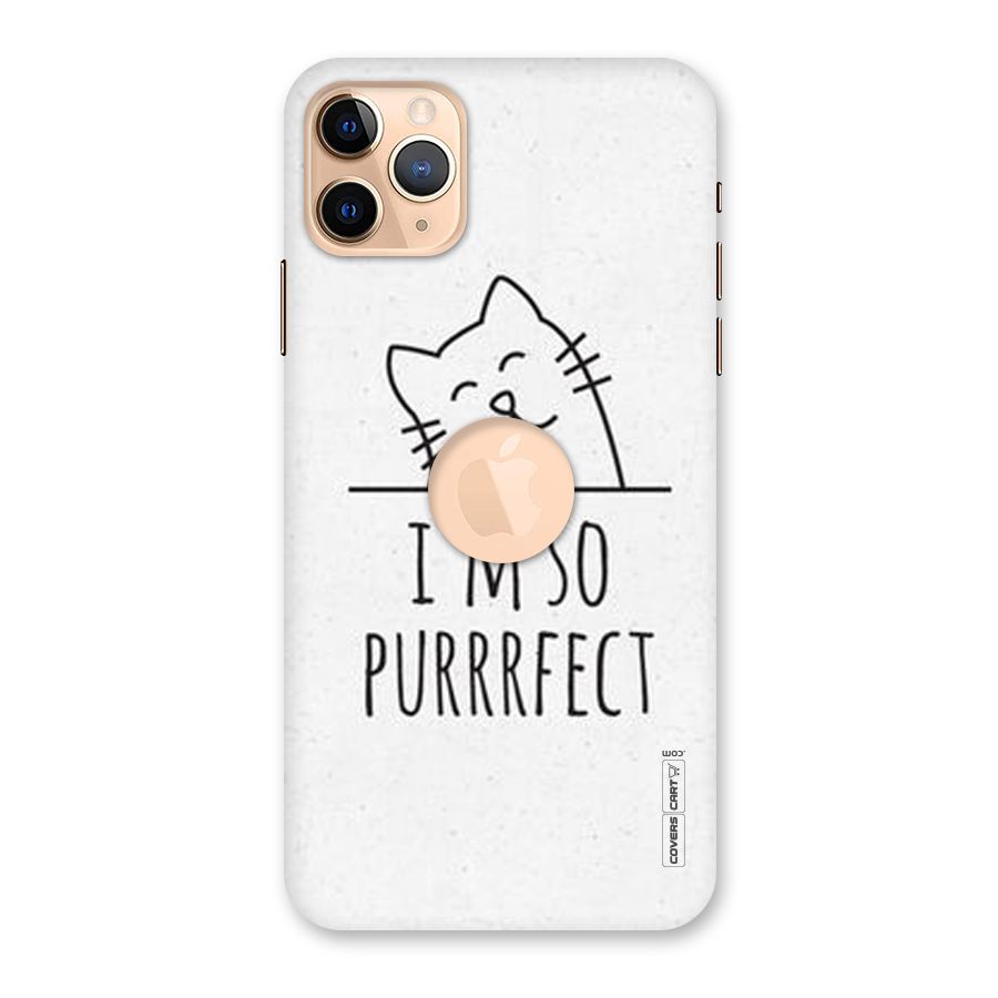So Purrfect Back Case for iPhone 11 Pro Max Logo Cut