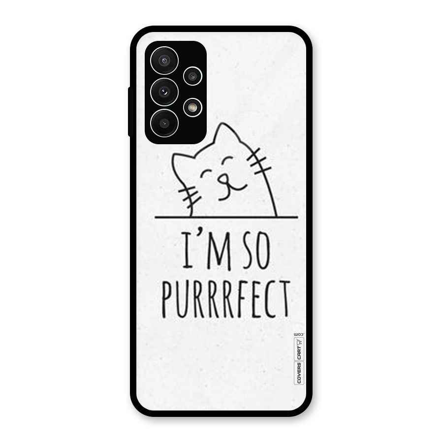 So Purrfect Glass Back Case for Galaxy A23