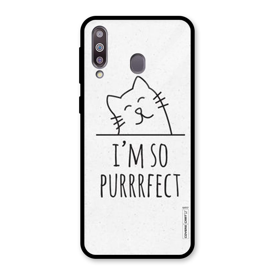 So Purrfect Glass Back Case for Galaxy M30