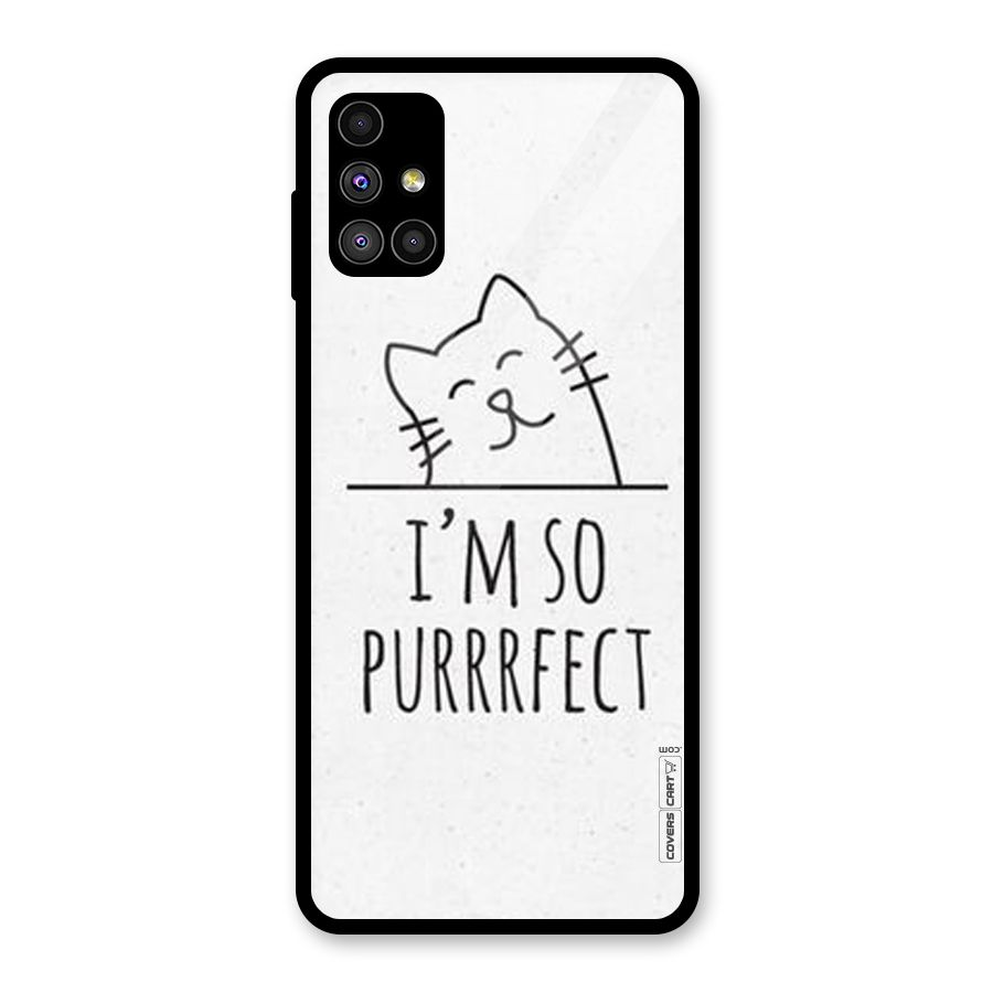 So Purrfect Glass Back Case for Galaxy M51