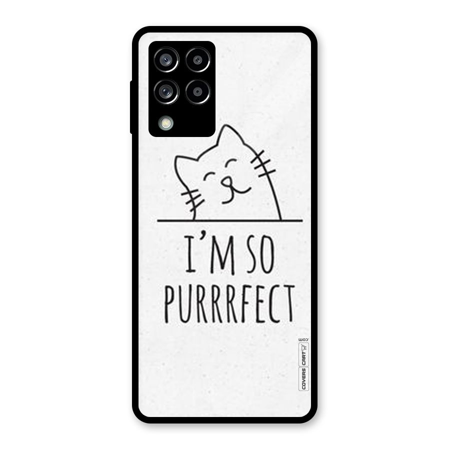 So Purrfect Glass Back Case for Galaxy M53 5G