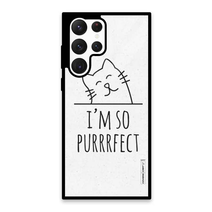 So Purrfect Glass Back Case for Galaxy S22 Ultra 5G
