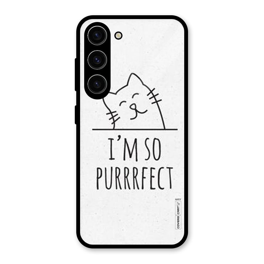 So Purrfect Glass Back Case for Galaxy S23