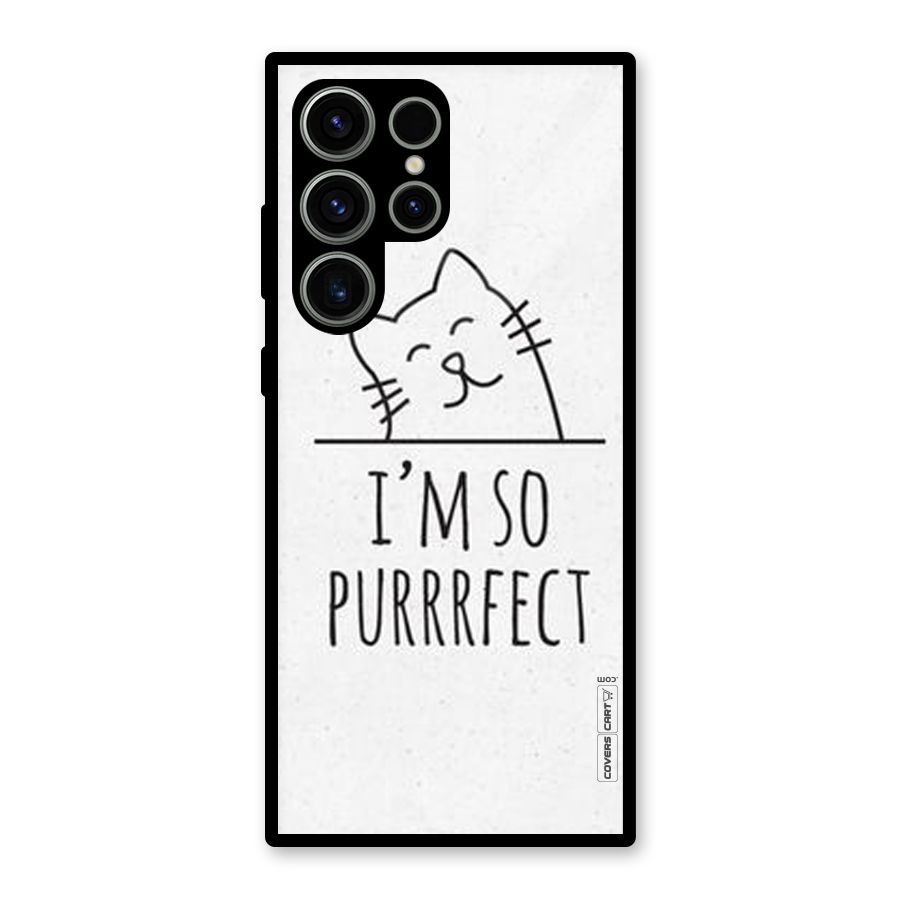 So Purrfect Glass Back Case for Galaxy S23 Ultra