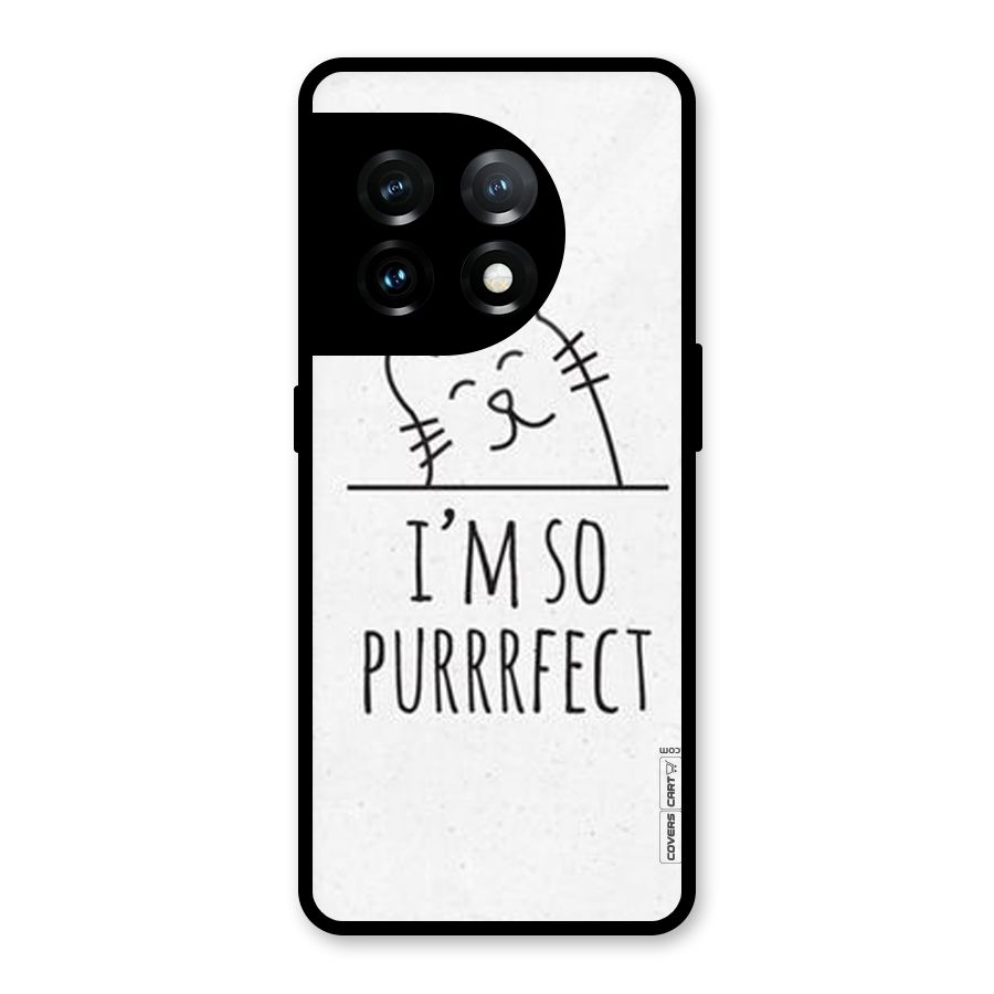 So Purrfect Glass Back Case for OnePlus 11