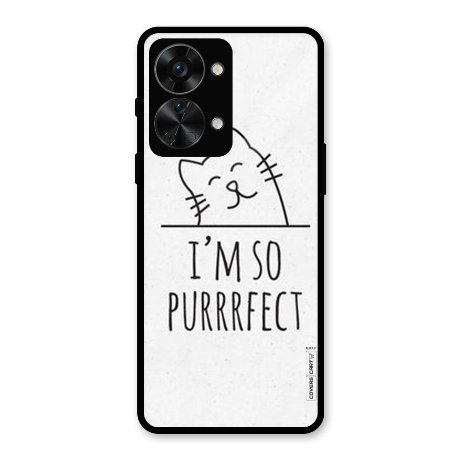 So Purrfect Glass Back Case for OnePlus Nord 2T