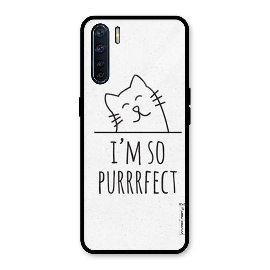 So Purrfect Glass Back Case for Oppo F15