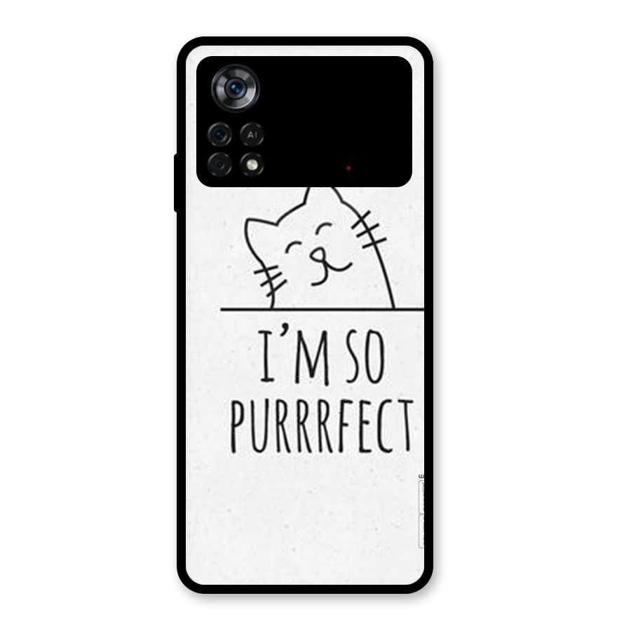 So Purrfect Glass Back Case for Poco X4 Pro 5G