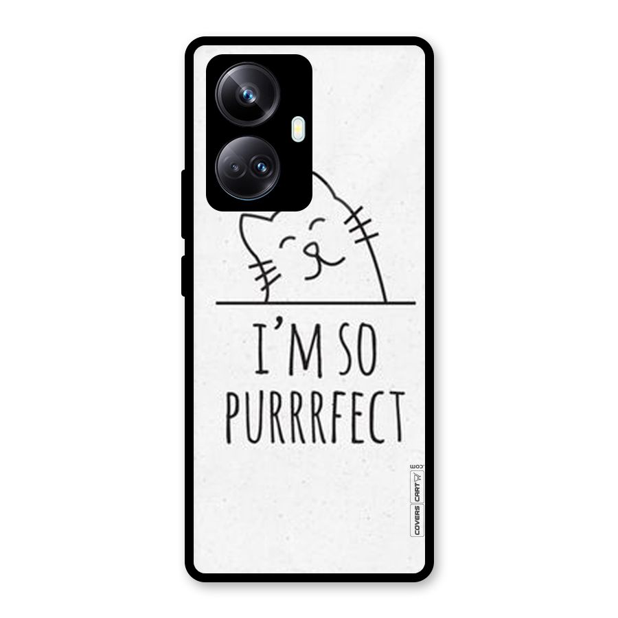 So Purrfect Glass Back Case for Realme 10 Pro Plus